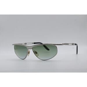Catherine Borghese Vintage Silver and Green Sunglasses